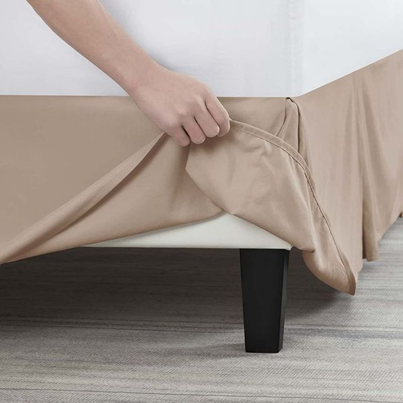 Luxury Pleated 14" Bed Skirt, Taupe, Full