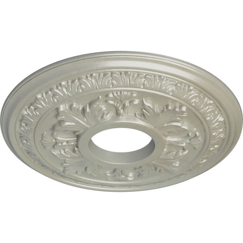 Médaillon de plafond H 15,375 po x l 15,37 po x P 1,5 po Baltimore, Cuivre Flash