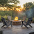 Aulika HDPE Plastic Weather-Resistant Adirondack Chair