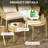 2 Piece Wicker Patio Table Set