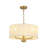 4 - Light Rattan Drum Chandeliers Pendants Light