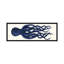 «Giant Octopus Blue Panoramic», reproduction d'impression sur toile tendue-28761006-72436624