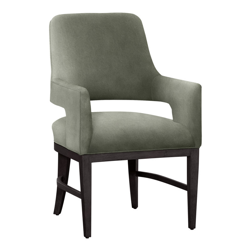 Chaise avec accoudoirs Josie, Gris anthracite, Saule 9953