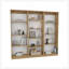 Ensemble de bibliothèque modulaire 3 pièces H 71,7 "avec tablettes ouvertes - chêne naturel