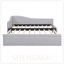 Lit de jour simple en L rembourré en forme de L avec lit gigogne escamotable, élégant et polyvalent pour tout décor-1575046811