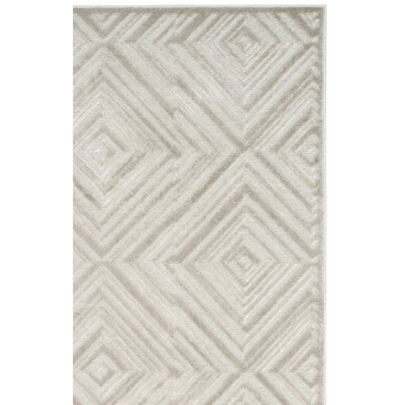 Martha Stewart Viscose Pile Geometric Rug, 2'-2" X 8'-0" Runner