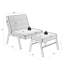 Fauteuil rembourré de 24 po de largeur avec tabouret Kristiane-1117269541