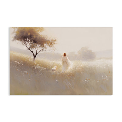 Spiritual Shepherd & Lamb Canvas, design by Jacky Ngan