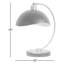 Mini lampe de table d'appoint Luna Bella - laiton patiné, noir mat, base en marbre noir, gradateur