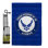 Ensemble de drapeaux en polyester 18,5 x 13 po Proud Husband Airman