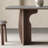 Modern simple grey rock slab dining table set-110781879