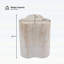 Table d'appoint d'extérieur / d'intérieur organique de style travertin MGO, 18,11 po