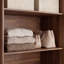 Spacious, timeless wardobe with 3 turning doors and 2 drawers, engineered wood, light beige, 205.9 cm W x 200.1 cm H x 58.8 cm D