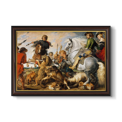 La chasse au loup et au renard, v. 1616 - Peter Paul Rubens - Toile encadrée sur mesure