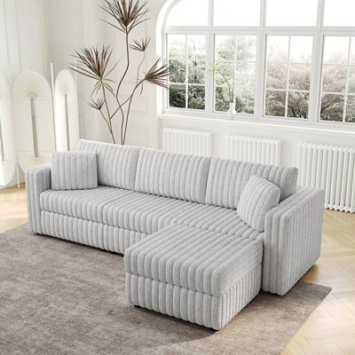 Canapé pour 3 personnes avec repose-pieds hydraulique Soft