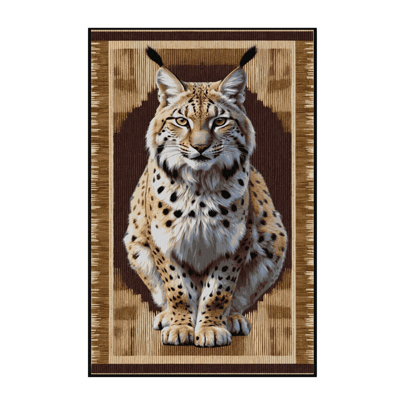  Tapis lavable à gros chats Lynx des Carpates, Tapis de couloir 2 pi x 5 pi