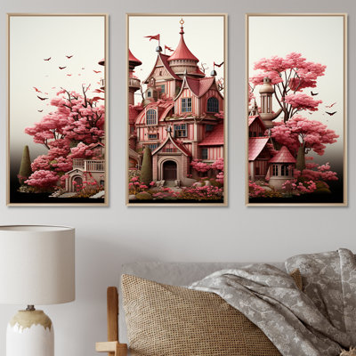 Monets Garden Castle Revisited Landscape - Classics Wall Art
