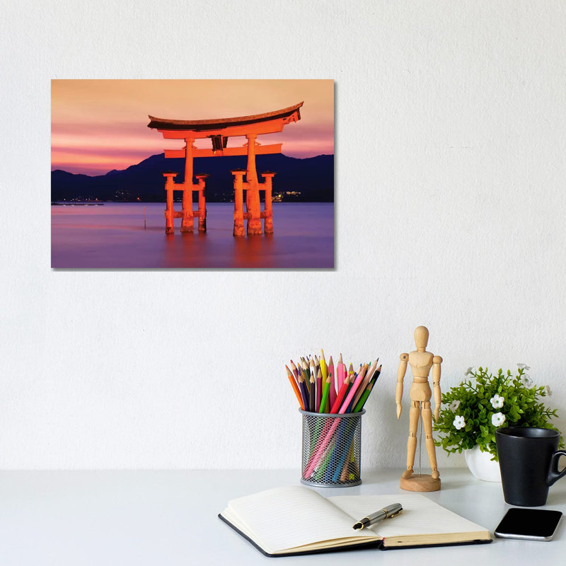 Sunset Of Torii Gate In Miyajima III by Philippe Hugonnard - Wrapped Canvas Gallery-Wrapped Canvas Giclée