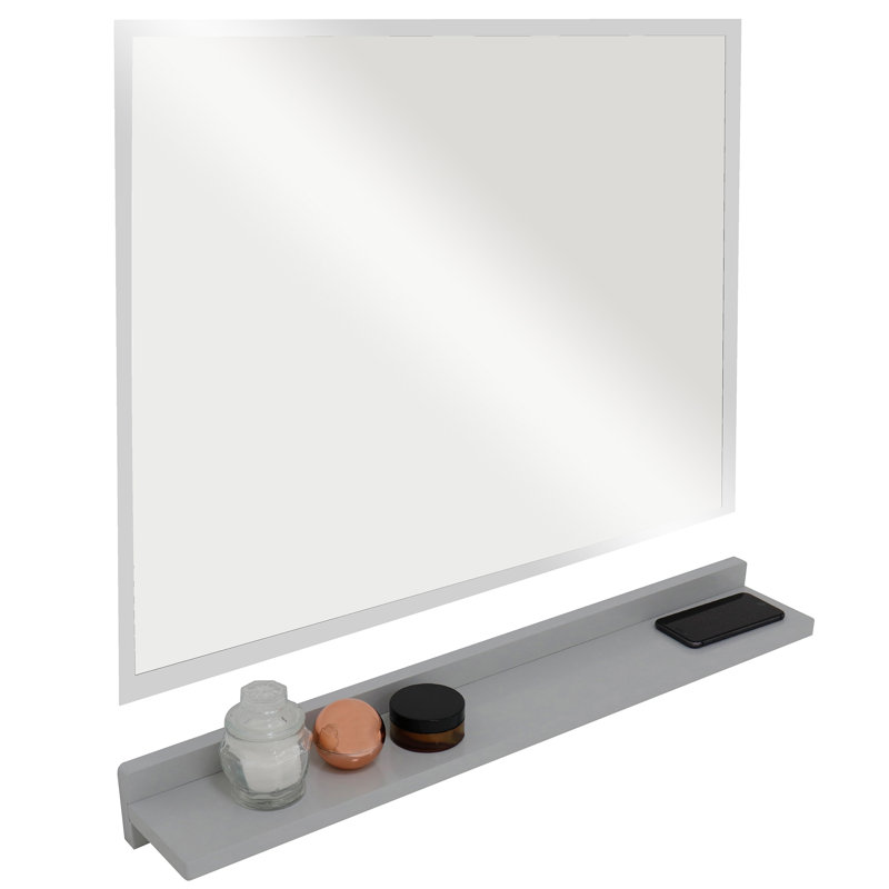 Ensemble de tablettes de recharge sans fil Caoimhlin, Gris clair, 26 po x 30 po