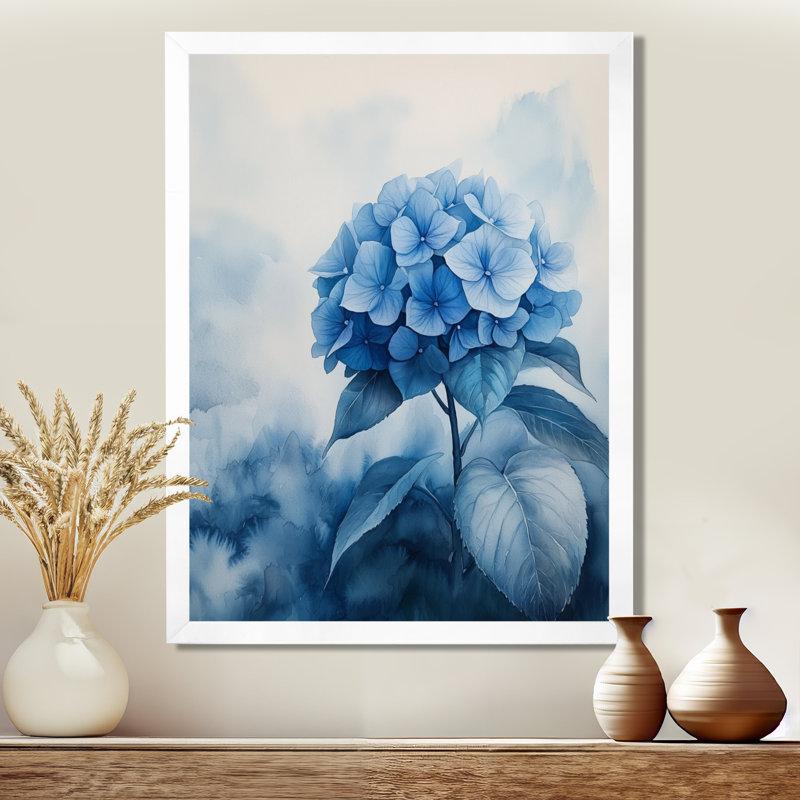 Heimann - Floral Wall Art Living Room, H 32 po x l 16 po, Reproduction encadrée d'une seule photo, Blanc