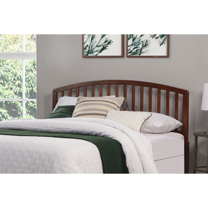 Brekke Solid Wood Headboard, Full/Queen, Walnut