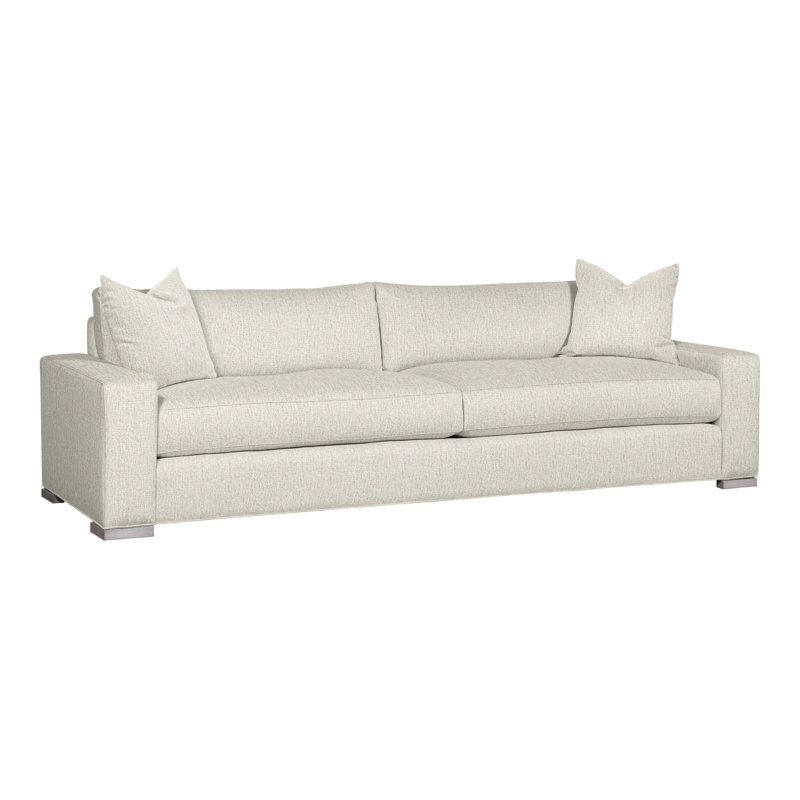 Paxton Upholstered 109'' Sofa, Nomad Snow Crypton® Chenille, Dove Gray
