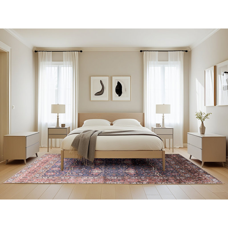 Tapis brun à motif oriental, Rectangle 5 pi x 8 pi