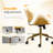 PU Curved Office Chair With Antique Bronze Base-2048463792