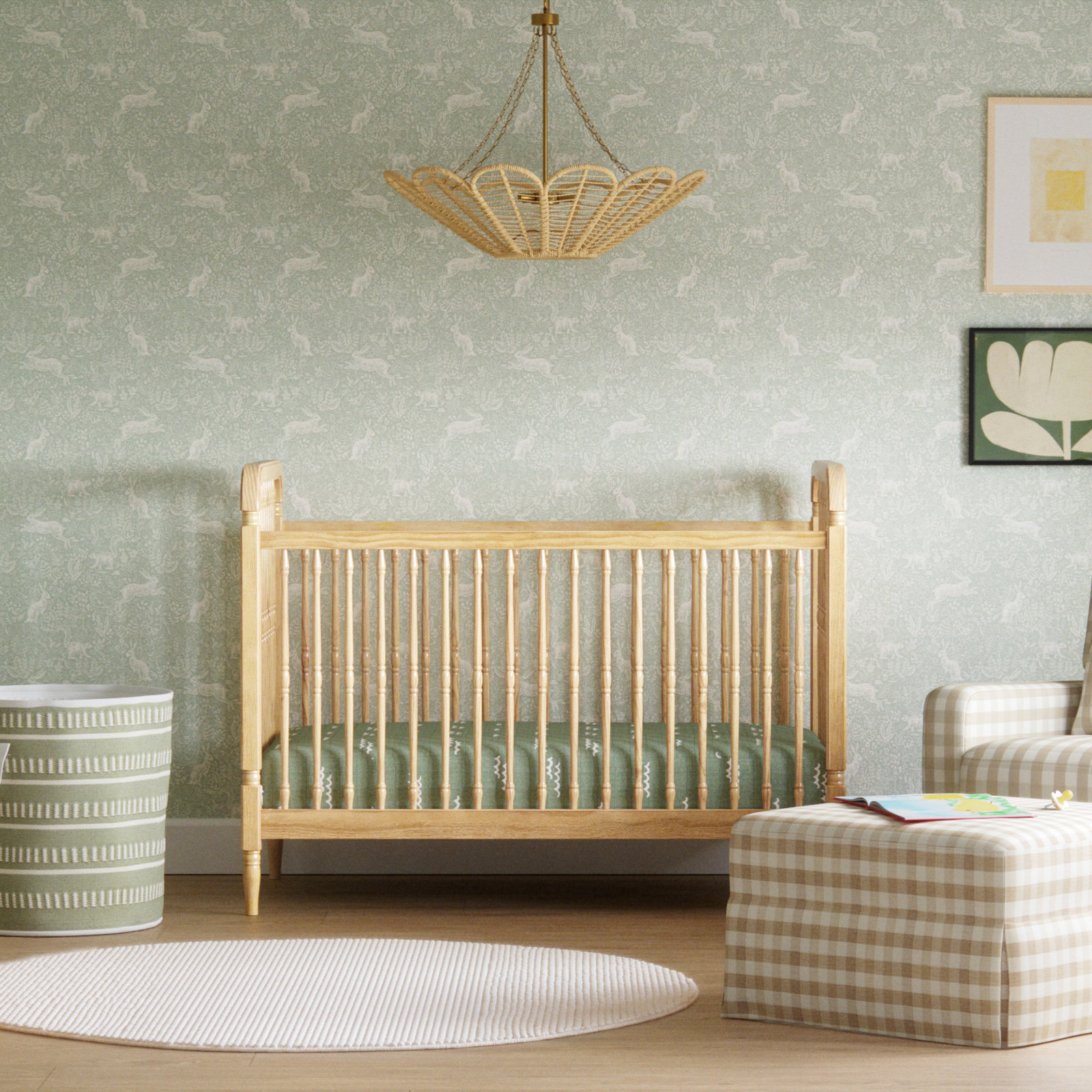 Liberty Pine 3-in-1 Convertible Crib, Natural