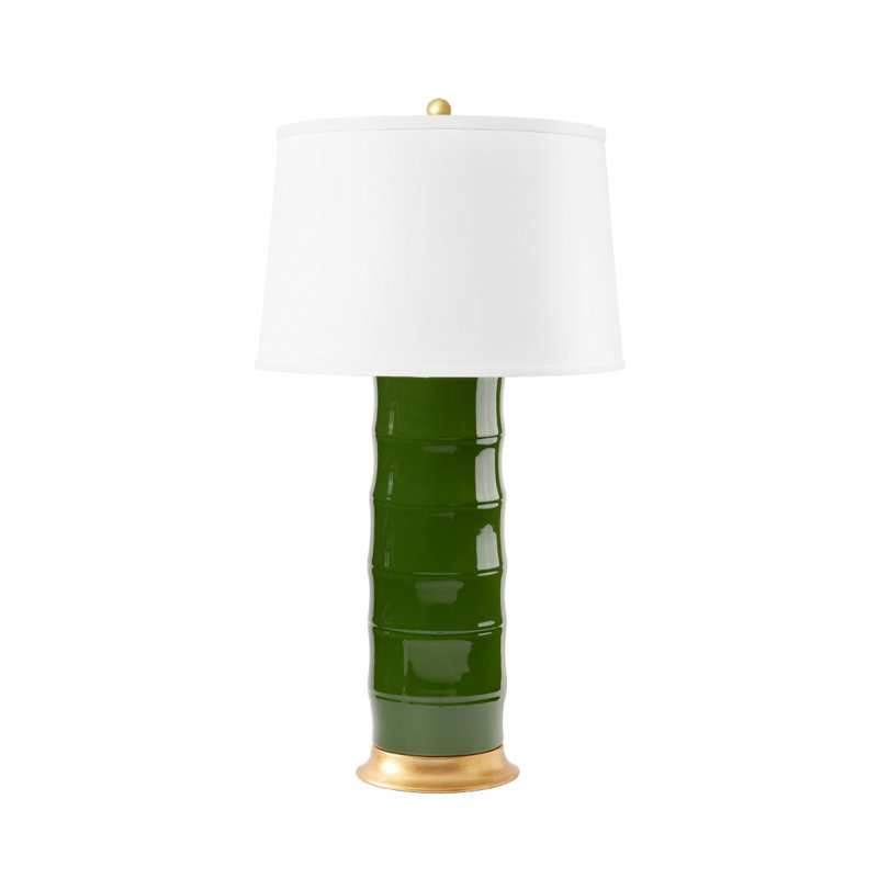 Saigon Table Lamp, Dark Green/Gold