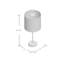 Lampe de table métallique 19,5 po Dante-22507072
