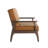 Augustus 36.6" Modern Solid Wood Accent Chair Upholstered in Faux Leather-1315814887