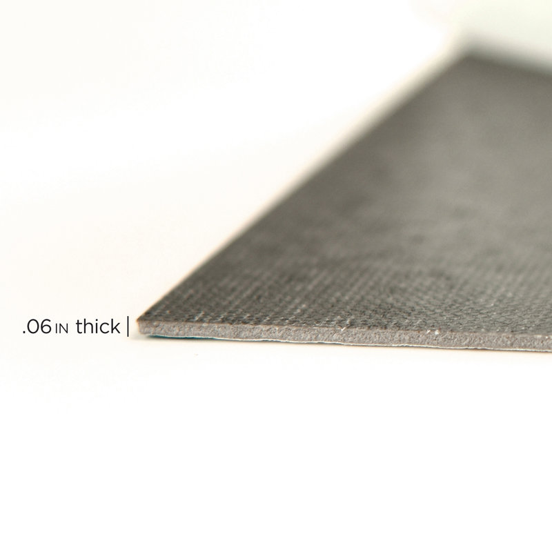 Carreau de vinyle 12 po x 12 po x 25,4 mm, Gris te bleu