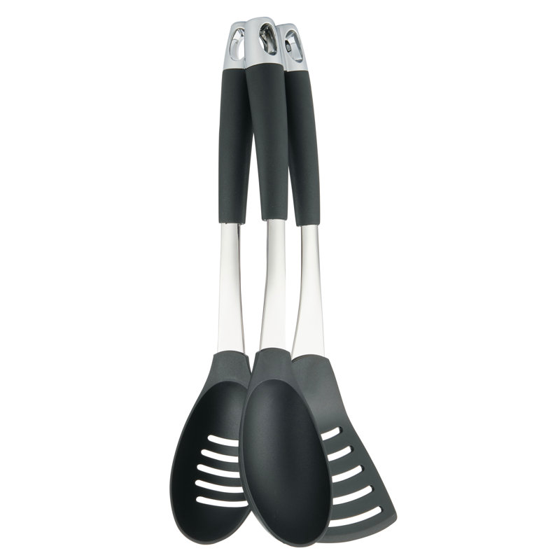 Circulon Harmony Nylon Kitchen Tools/  Cooking Utensils, 5 Piece, Black