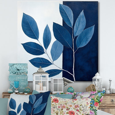 " Blue Indigo Leaves Harmony I "