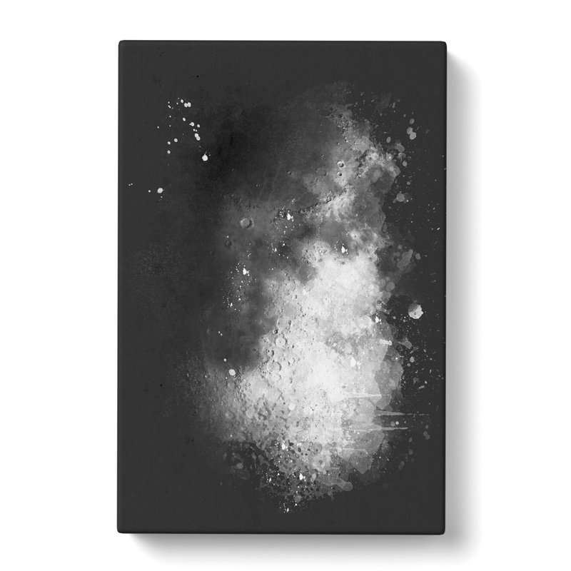 Moon Craters - Wrapped Canvas Painting Print, 91cm H x 60cm W x 3cm D