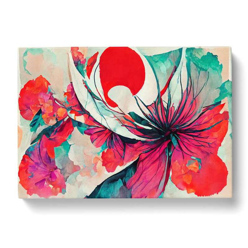 Floral Abstract Vol.7 - Wrapped Canvas, 50cm H x 76cm W x 3cm D
