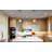 Modern Gold Round Crystal Pendant Light Glass Globe Pendant Lights Kitchen Island
