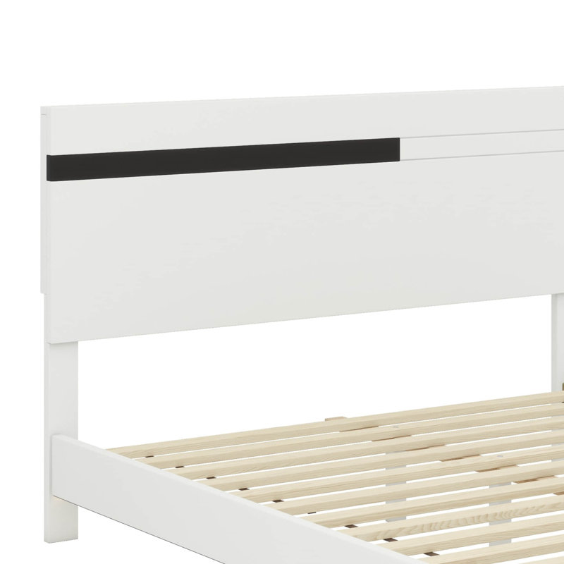 Queen-Sized 3-Piece Floating Bed Frame Set With Integrated LED Lighting And Two Stylish Nightstands