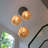 Aquan Modern 3 - Light Dimmable Pendant with Champagne Budding-Flower Shades
