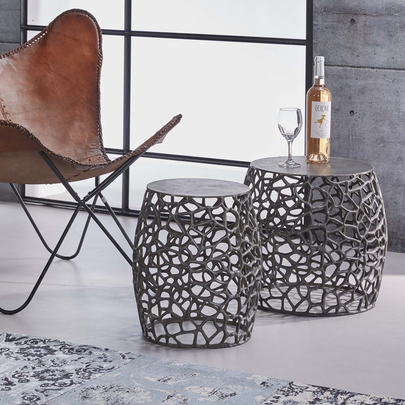 Doveton Drum End Table Set