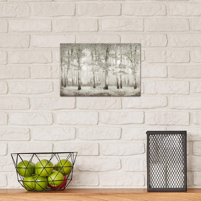 Misty Woodland Glow by Michael Marcon - Wrapped Canvas Print, 20.32 cm H x 30.48 cm W