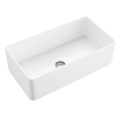 36'' L Farmhouse / Apron Single Bowl Ceramic Kitchen Sink