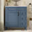 Space-saving Ceramic Sink Vanity Modern Blue Compact Bathrooms