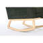 Chaise berçante de salon foncé avec tissu doux, structure et poche latérale pour fauteuil de détente à long terme, repose-pieds réglable, base stable-895455298