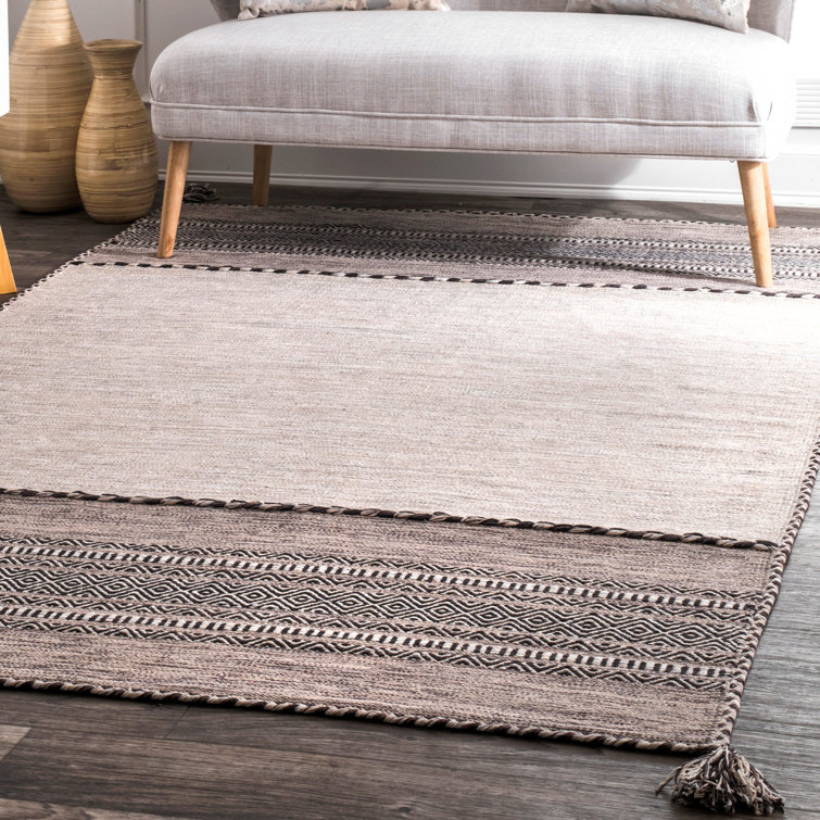 Aleshire Cotton Geometric Indoor Rug
