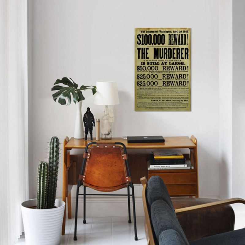 « civils guerrest look », affiche rétro sur toile, H 26 po x l 18 po x P 1,5 po, Toile tendue, Pas de tapis
