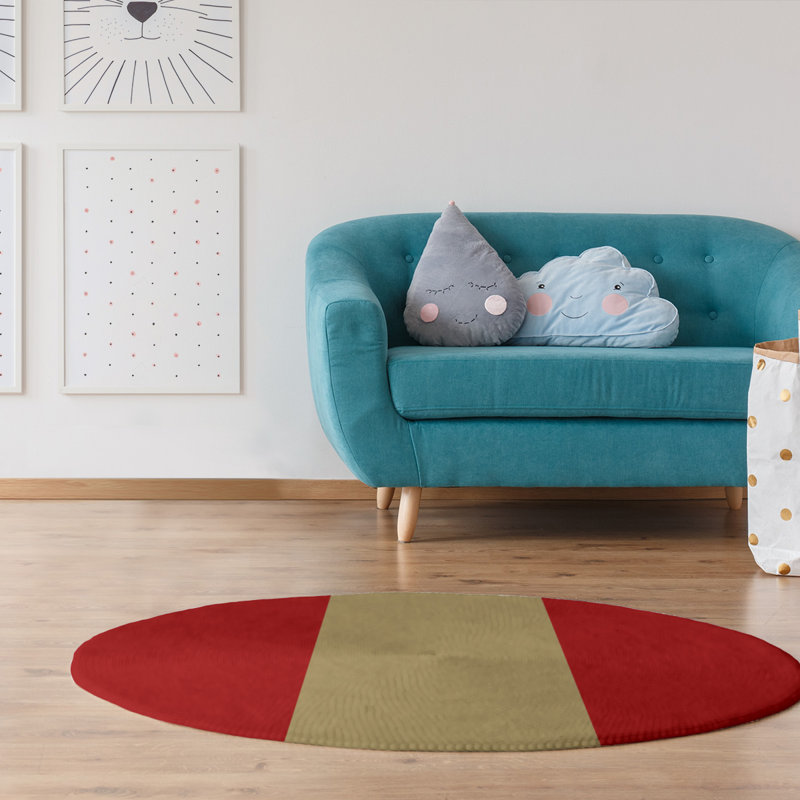Chenille Indoor Rug, Round 5'