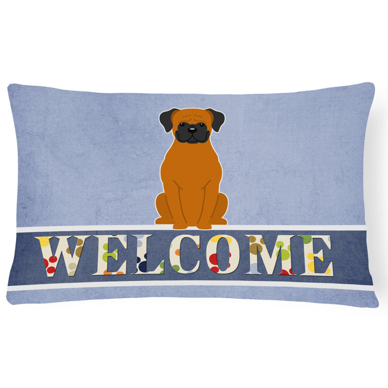 Coussin lombaire Fawn Boxer Welcome