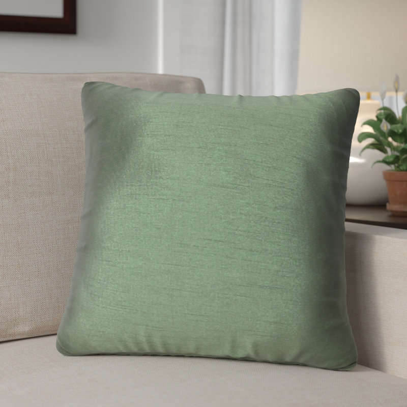 Kiera Square Throw Pillow, Forest Green, 18" x 18", Square